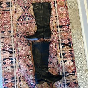 Frye black leather boots size 8.5